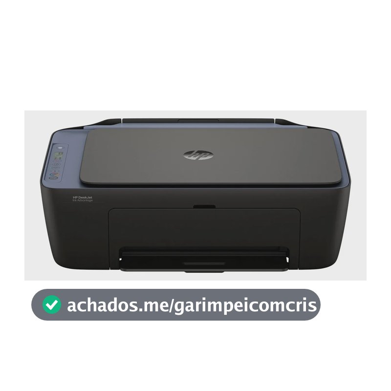 Impressora Multifuncional HP DeskJet Ink Advantage 2975 Colorida 1 USB 2.0 de alta velocidade Wi-Fi de banda dupla - 100 a 240 VCA - AJ4Y4A#AK4