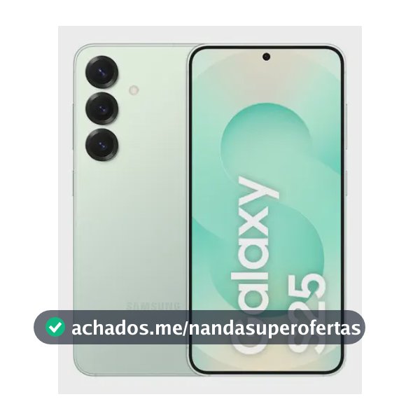 Samsung Galaxy S25 5G, 256GB, 12GB, Câmera Tripla - Verde claro
