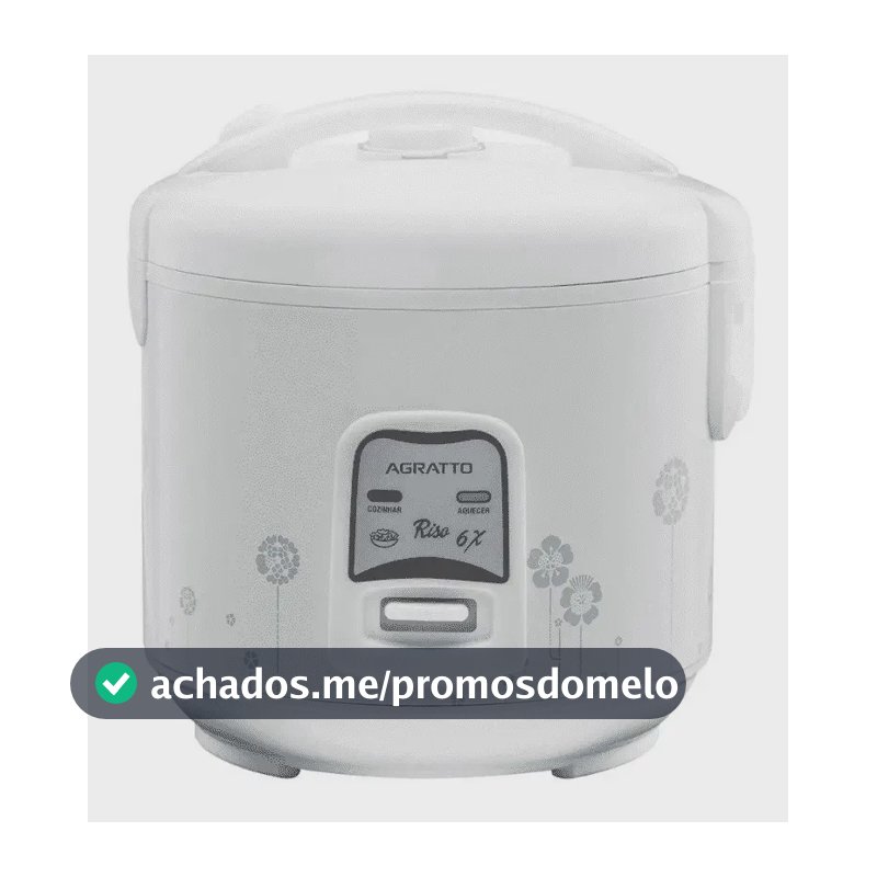 Panela Elétrica De Arroz Riso Pa6x Agratto Cor Branco Frequência 60 Hz