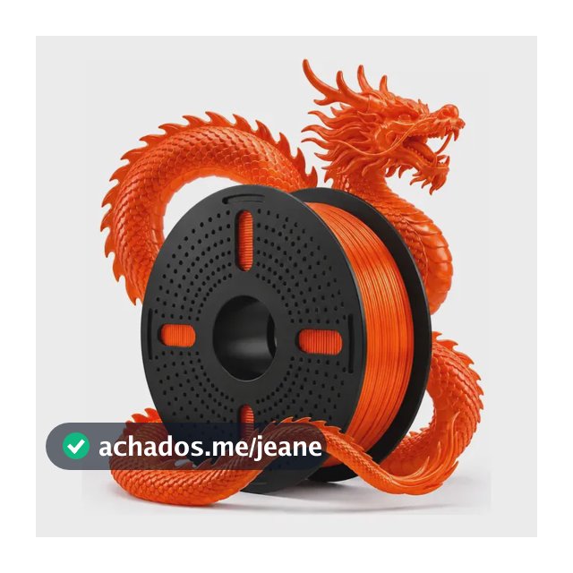 Filamentos Impressora 3d Print Pulse 1 Kg Pet G 1.75mm Core Laranja Translúcido