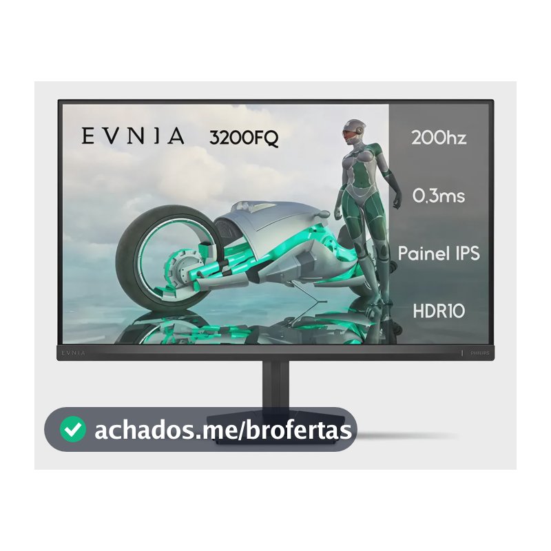 Monitor Gamer Phillips de 23.8" Full HD IPS com 200Hz
