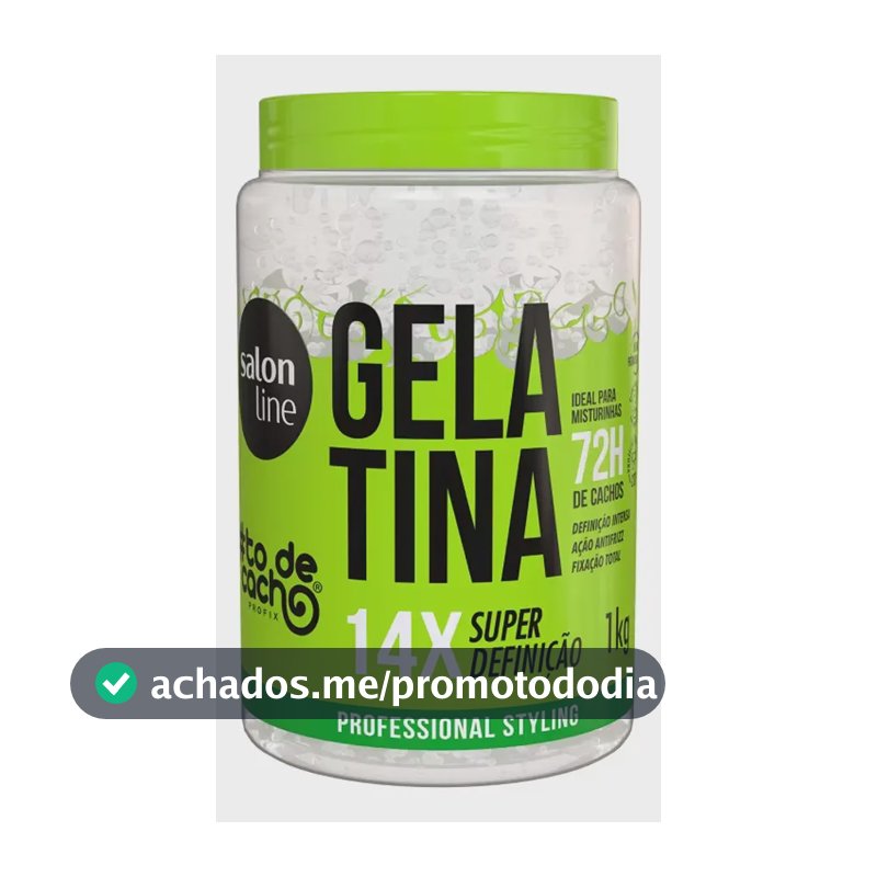 Gelatina #todecacho Super Definição Salon Line 1 Kg