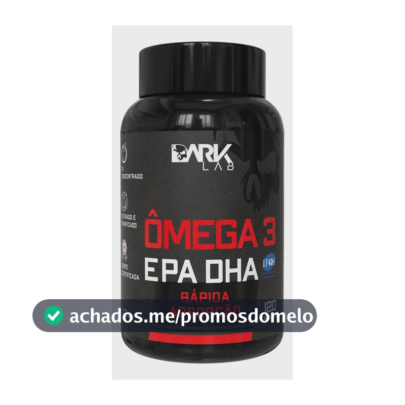 Ômega 3 EPA DHA Dark Lab em cápsula Sem sabor de 120 un