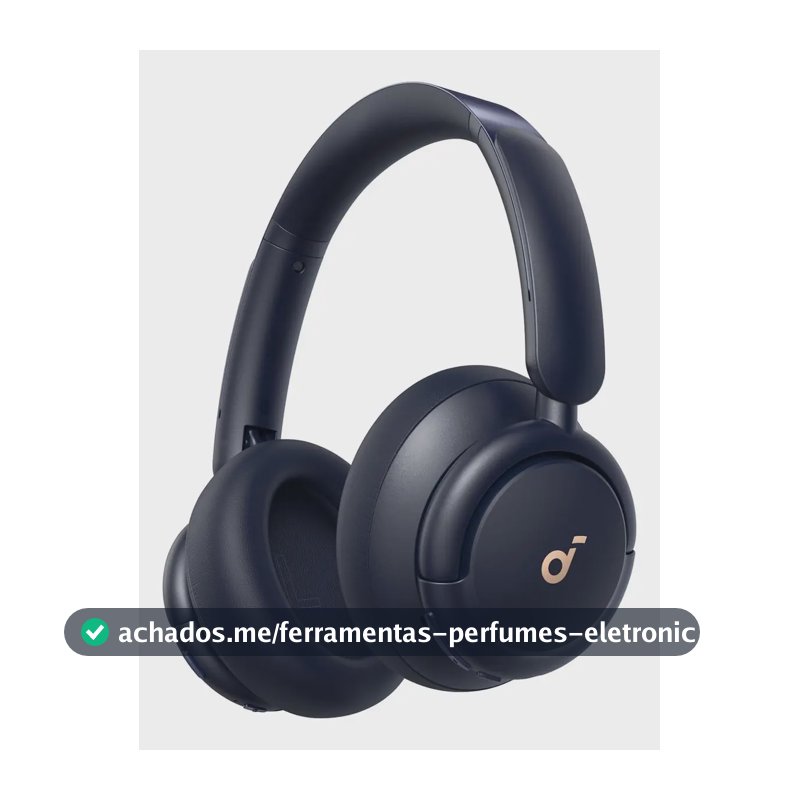 Fone De Ouvido Bluetooth Soundcore Anker Q30 Sem Fio Headphone Cancelamento De Ruído Anc Híbrido Headset Para Viagem Trabalho Estudo Gamer Hi-Res 60h Bateria App Carga Rápida Dobrável Conforto, Azul