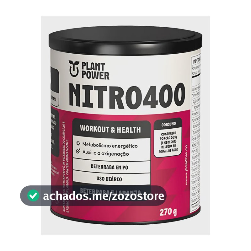 Nitrato Nitro400 Beterraba E Laranja  270g  -  Plant Power Beterraba E Laranja