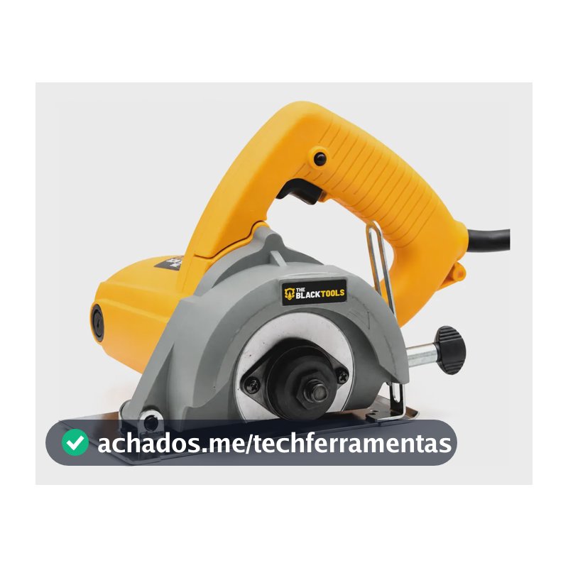 Serra Mármore Concreto Manual 4.3/8 Pol. 1100w 60Hz Bts1000 The Black Tools Amarelo