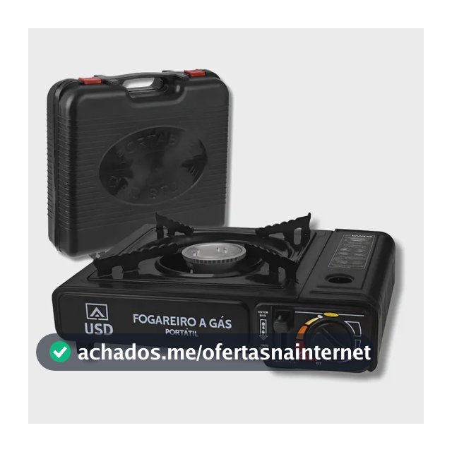 Fogareiro Portátil Usd Camping Acendimento Automático Com Maleta