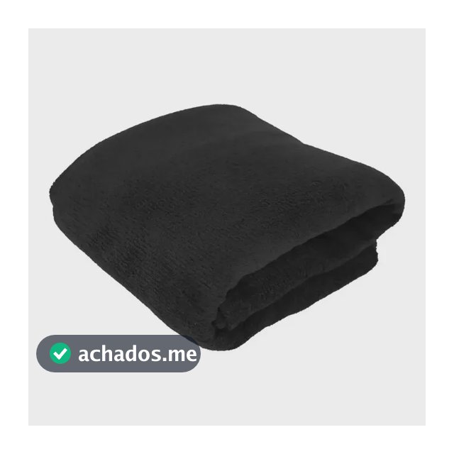 Manta Cobertor Micro Fibra 110 X 150cm - Cores Cor Preto Desenho do tecido Liso