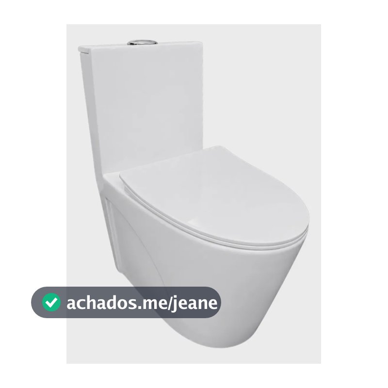 Vaso Sanitário Monobloco Caixa Acoplada Privada Paris Branco Stillus Home