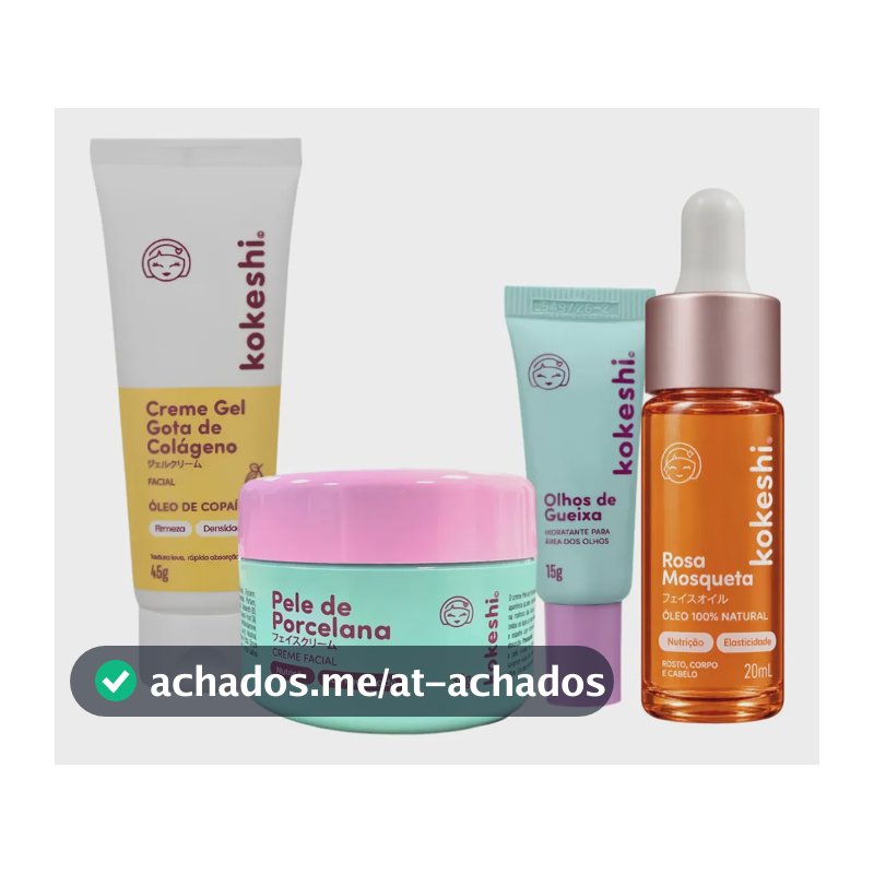 Kit Renovadores Gota De Colágeno E Rosa Mosqueta Kokeshi
