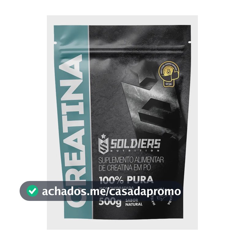 Creatina Soldiers Nutrition em pó Sem sabor x 500g