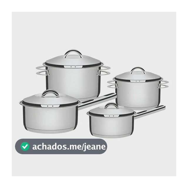 Jogo De Panelas 4pçs Solar Aço Inox Tramontina