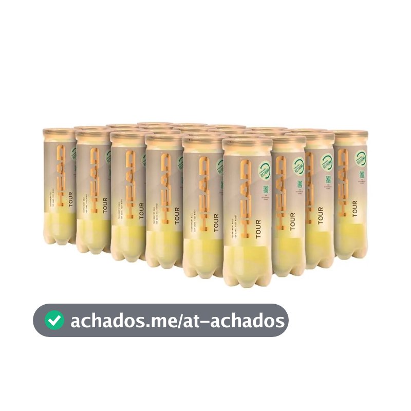 Bola De Tênis Head Tour - Caixa Com 24 Tubos 72bolas