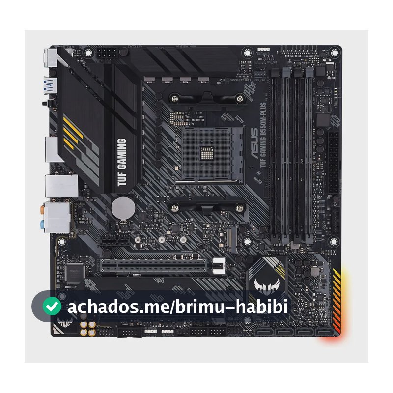 Placa-mãe Asus P/amd Am4 B550m-plus Tuf Gaming 4xddr4 Matx P Preto