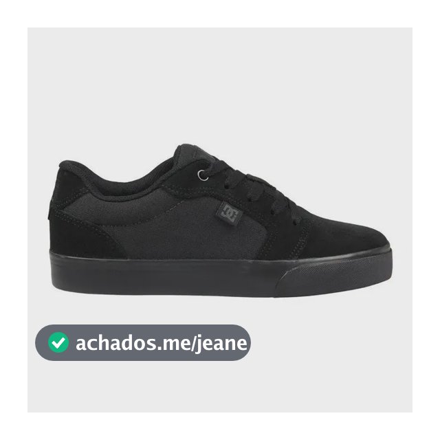 Tênis Dc Shoes Anvil 2 La Black Black