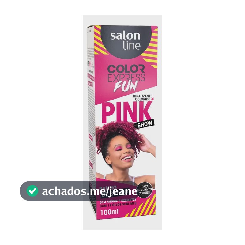Tonalizante Color Express Fun Cor Rosa Pink Salon Line 100ml