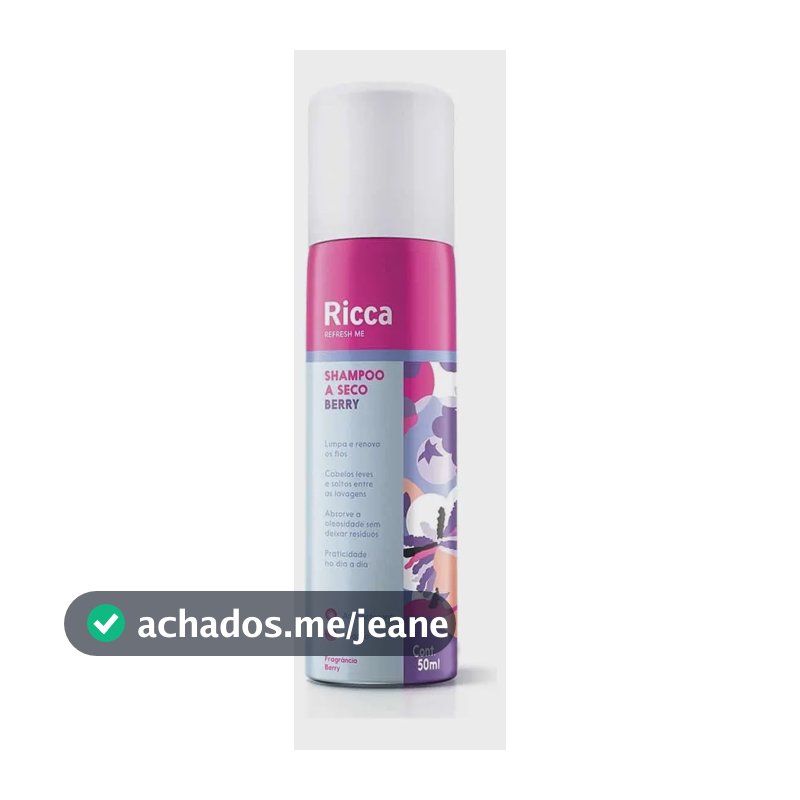 Shampoo A Seco Berry 50ml (30g) - Ricca