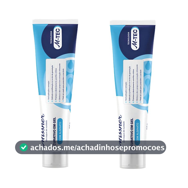Kit 2 Curativo De Gel Hidrogel Com Alginato De Calcio Úlcera