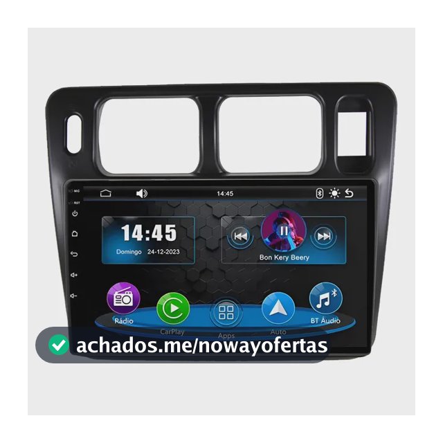 Multimidia Pajero Tr4 9p Android Auto Carplay Mp5 Preto