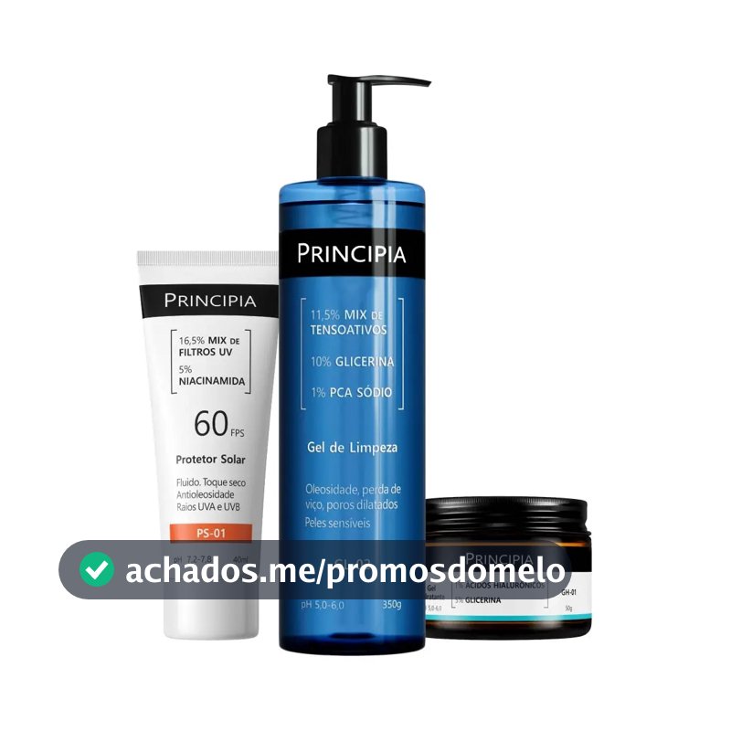 Principia Kit Gl-02 + Gh-01 + Ps-01 Todo Tipo De Pele Dia/noite