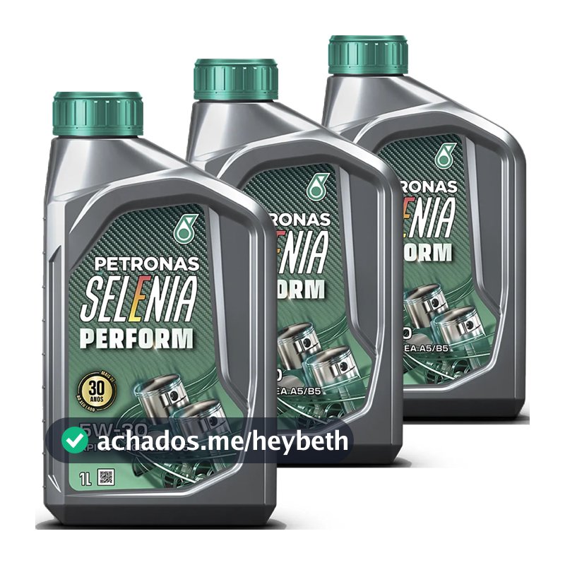 Kit 3 Litros De Oleo Petronas Selenia Perform 5w30 Sintetico