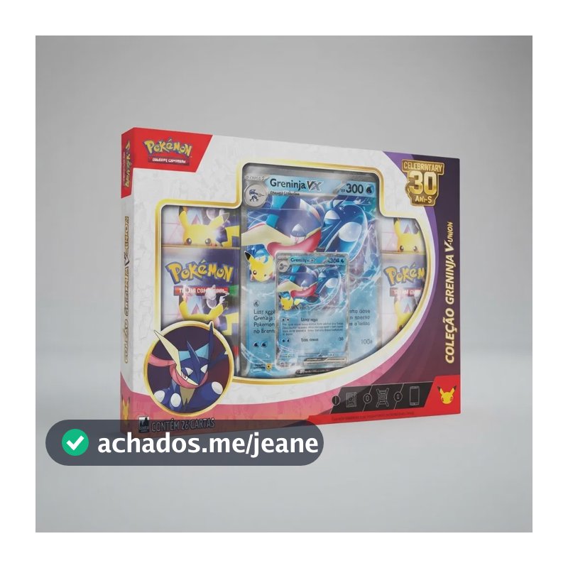 Pt-br Caixa Celebração 30 Anos Coleção Greninja Ex Pokemon Pt-br
