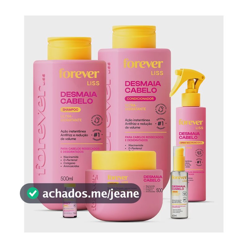 Kit Tratamento Desmaia Cabelo Forever Liss