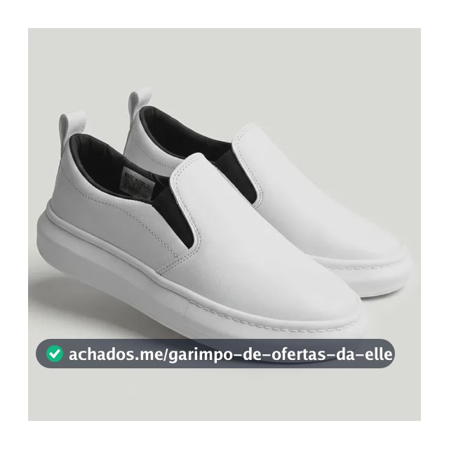 Tênis Casual Masculino Iate Versátil Slin Minimalista Branco