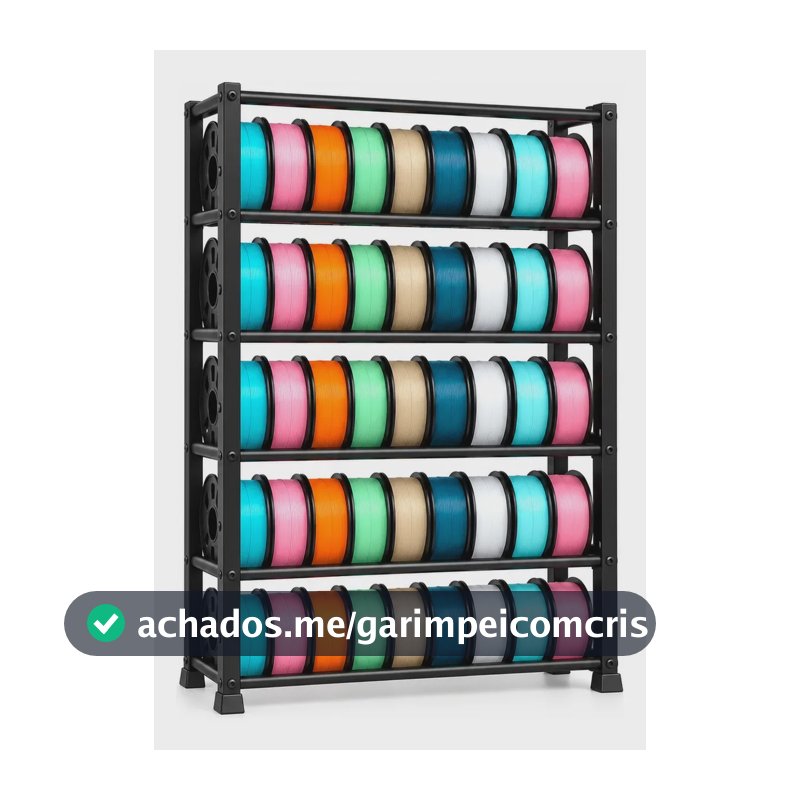 Rack Estante Para 45 Rolos De Filamento Impressão 3d