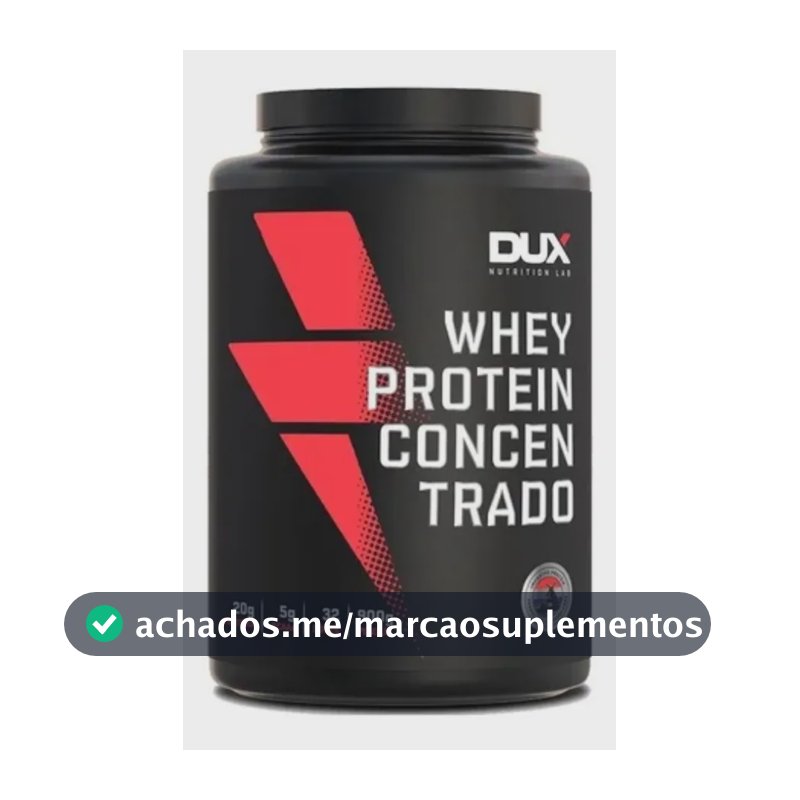 DUX HUMAN HEALTH Whey Protein Concentrado Pote 900g Sem Sabor