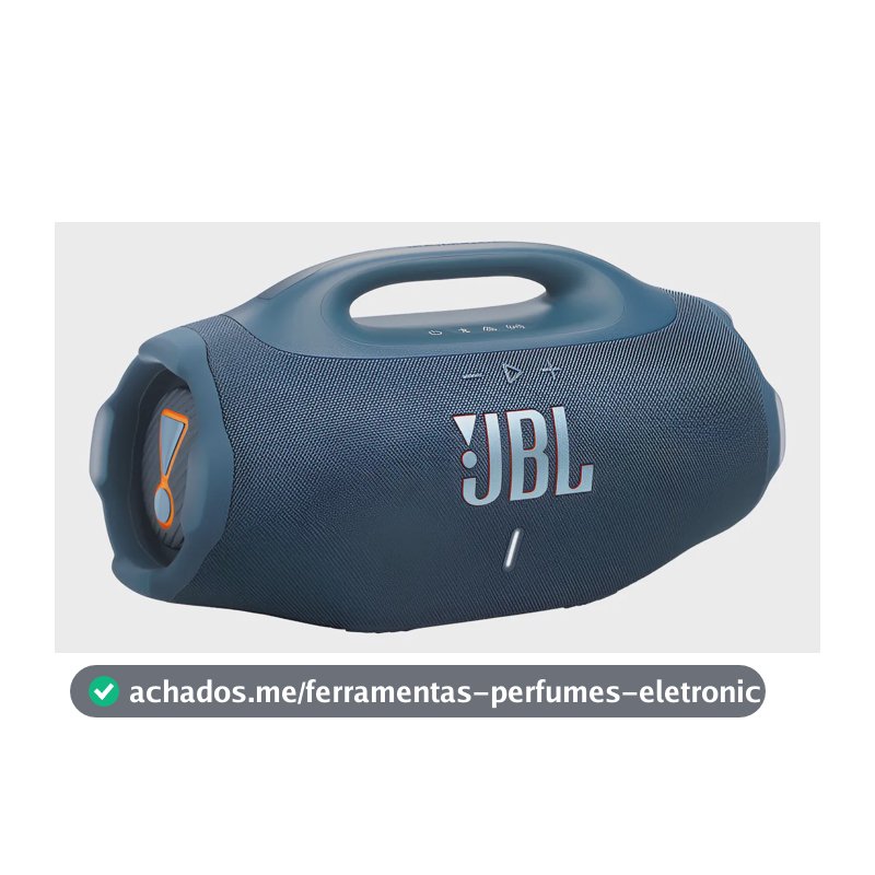 Caixa de Som JBL Boombox 4 Bluetooth Portátil 210W Bivolt Azul