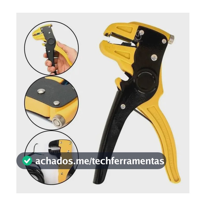 Alicate Desencapador de Fios Com Ajuste Reforçado 7 Profissional Decapador Universal