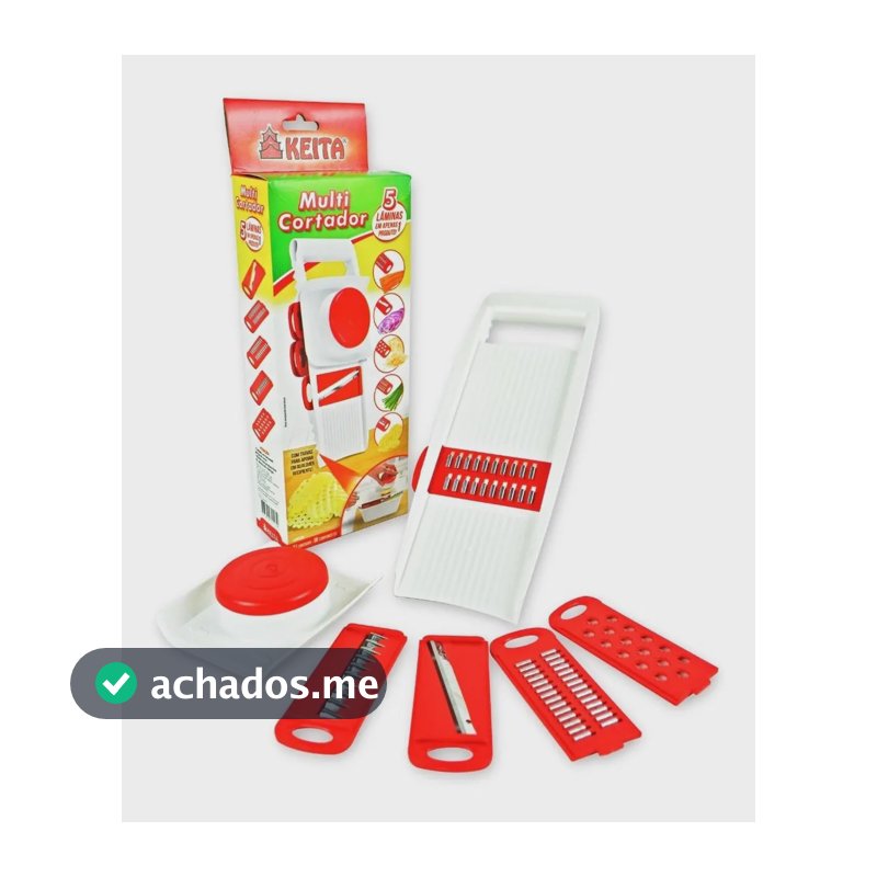 Multi Cortador 5 Em 1 Fatiador Mandolin Ralador Legumes Keita