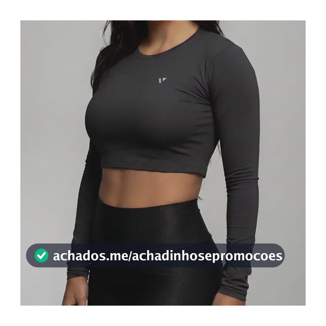 Cropped Poliamida Blusa Feminina Camiseta Proteção Uv Voker