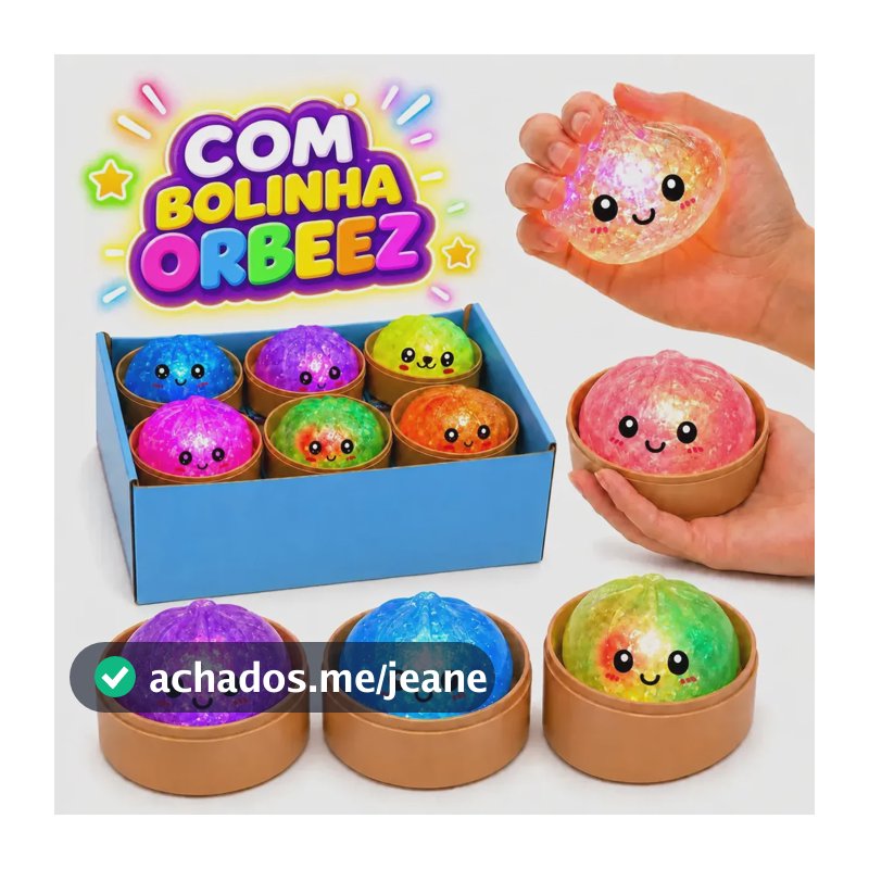Brinquedo de Apertar Surpresa Raro Com Orbeez Antistress Colorido Bolinhas Popsy