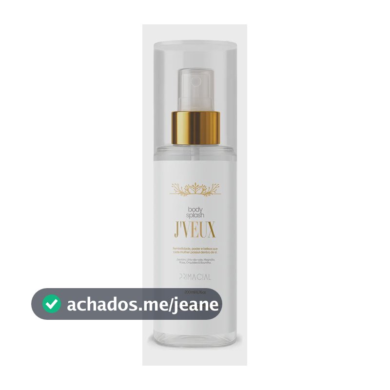 Body Splash 200 Ml J'veux By Primacial - Fragrância Floral
