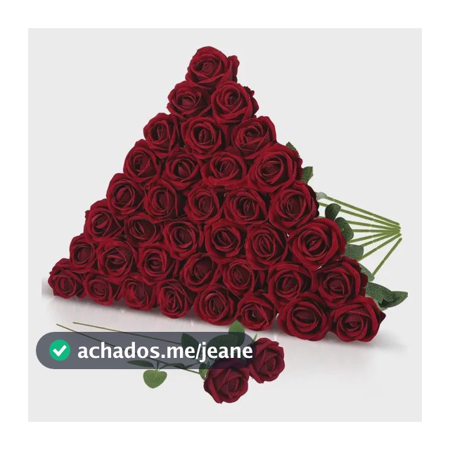 10 Flores De Rosas Vermelhas Para Casamentos E Decoração De  Claret