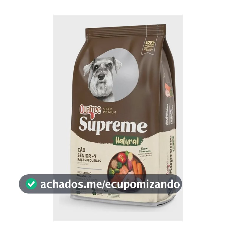 Alimento Quatree Supreme Quatree Supreme Sênior +7 Porte Pequeno Salmão/frango 10,1kg Para Cão Senior De Raza Pequena