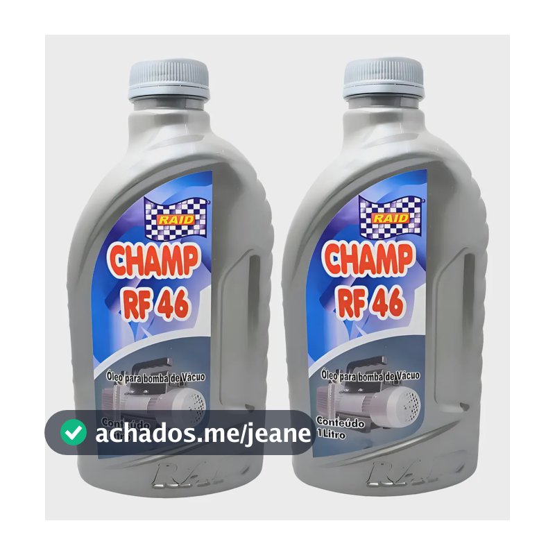 2x Óleo Lubrificante Mineral Bomba Vácuo Iso Vg46 Champ