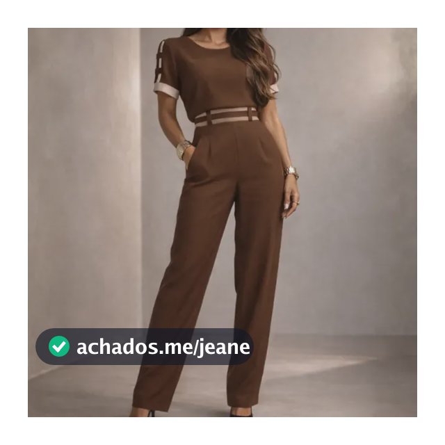 Conjunto Social Feminino Alfaiataria Calça Wide Leg Elegante