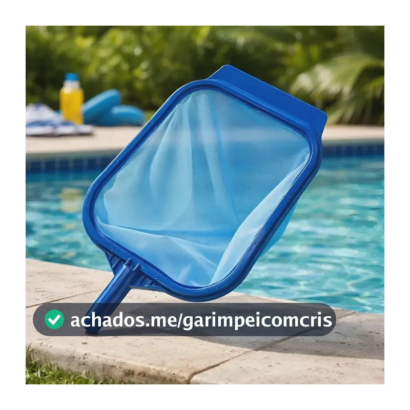 Peneira Para Piscina Rede Plástica Grande Cata Folha Spa