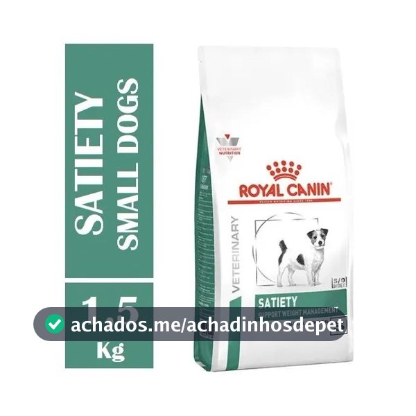 Ração Royal Canin Veterinary Diet Canine Satiety small dog para cão raçãs pequenas 1.5 kg