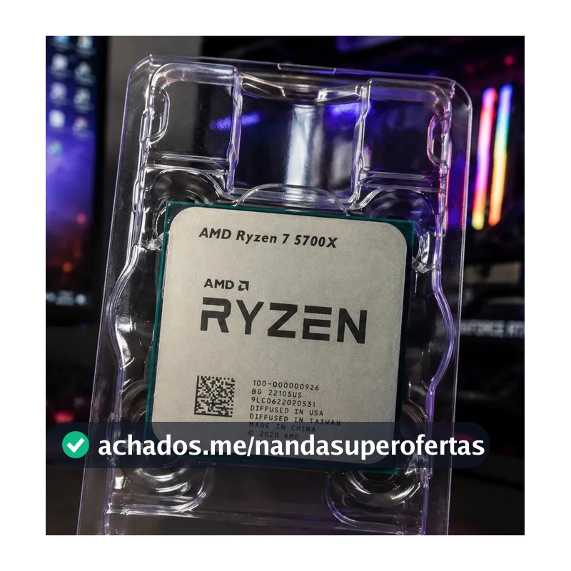 Processador Amd Ryzen 7 5700x Oem Sem Cooler