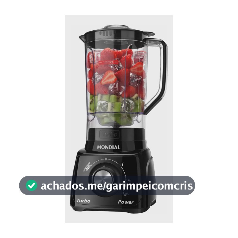 Liquidificador Turbo Power Mondial 550W - L-99 FB