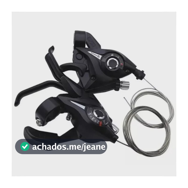 Passador 21 Velocidades Black Mtb Manete Integrado Aro 26 Cor Preto