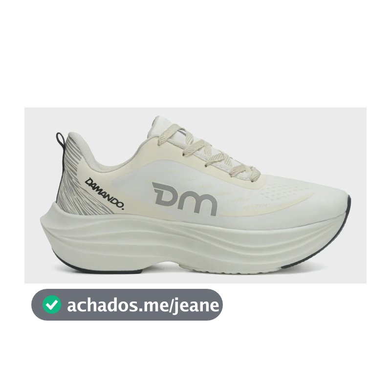 Tênis Damando Esportivo Academia Leve Macio Confortável Off-cinza 40 Br