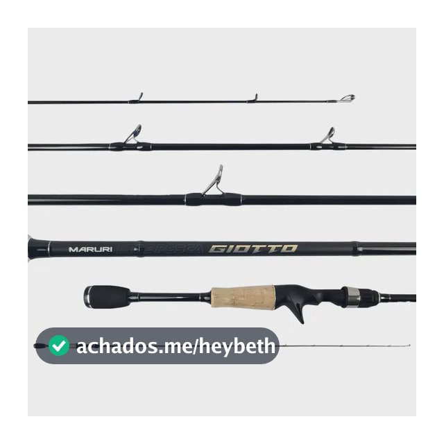 Vara Carretilha Giotto Maruri 1,73m C-581m 8-17lb Inteiriça Cor Preto