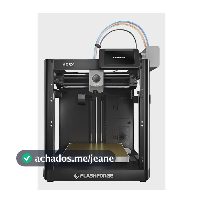 Impressora 3d Fdm Aberta Multicolorida Ad5x Flashforge 127/220v Preto