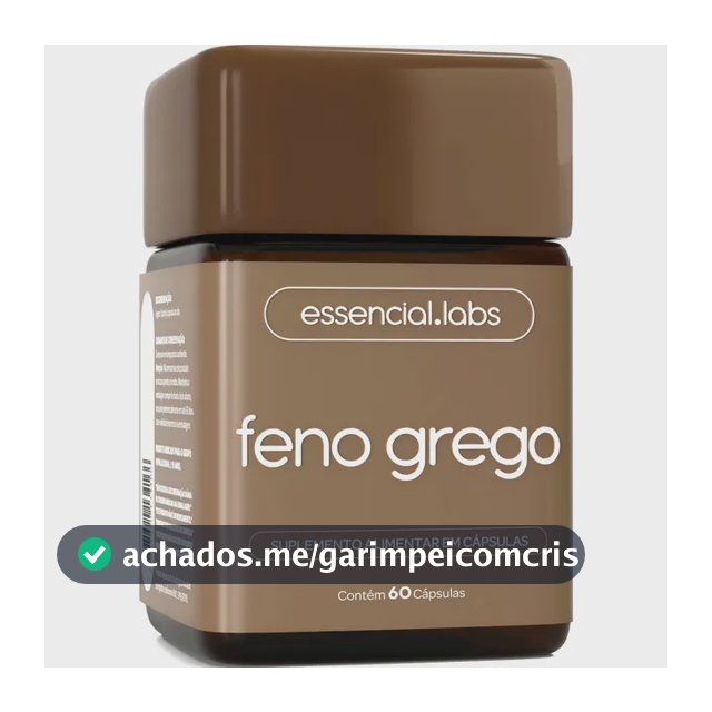 FENO GREGO 450mg - Fórmula Avançada com Máxima Concentração e Pureza - 60 Cápsulas