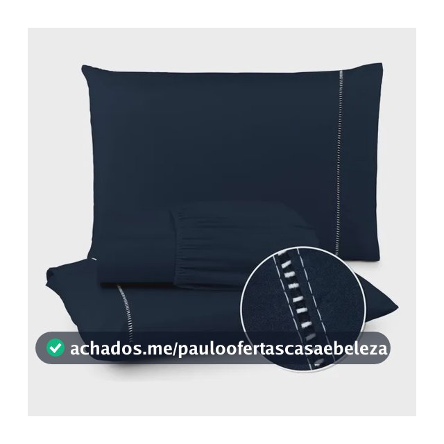 Kit Jogo De Lençol Casal 3 Pç 400 Fios Conforto Toque Macio